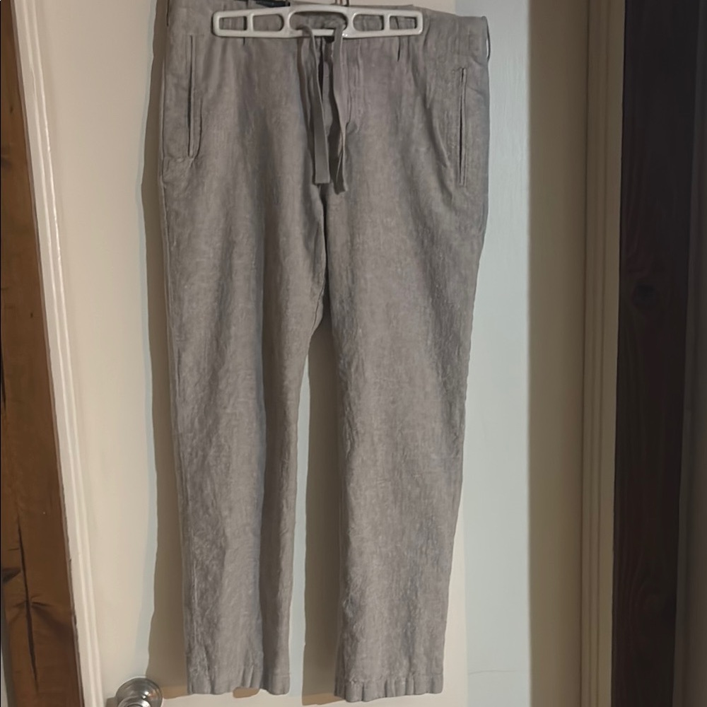 Perry Ellis Mens Linen Blend Pants